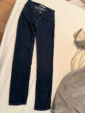 Levi's - Women's Jeans - 714 Straight - Dark blue - 25 inch